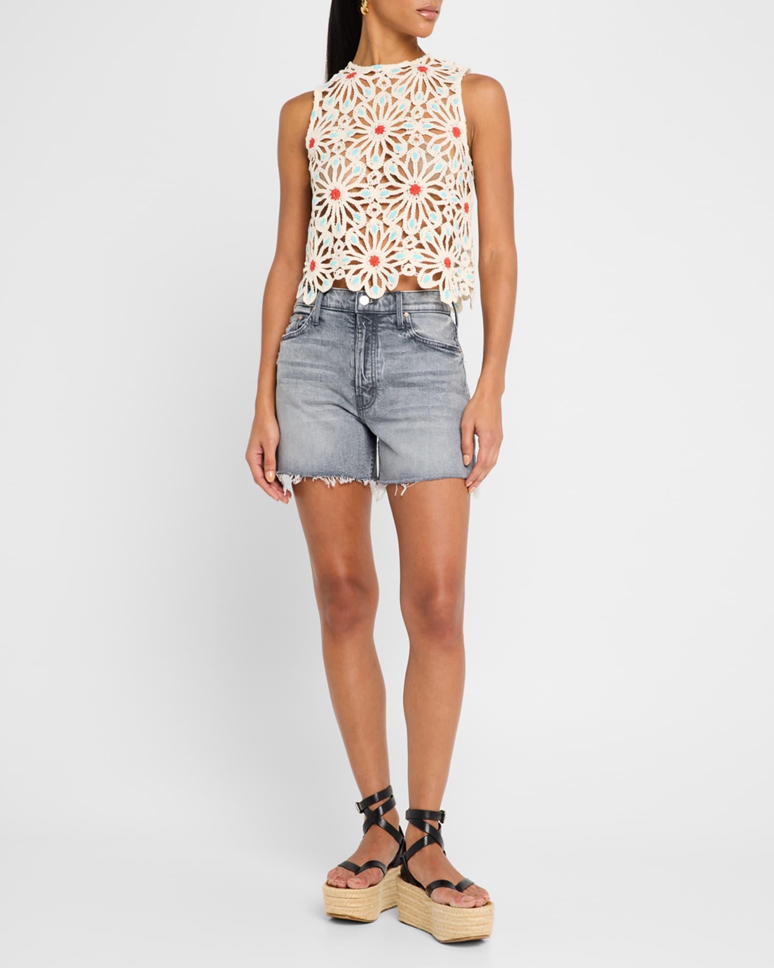 The Skipper Short & Long Fray Denim Shorts Product Image