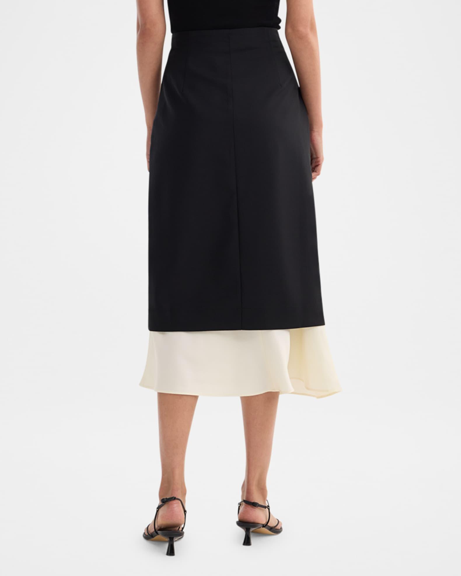 Contrast Upside Down Skirt Product Image