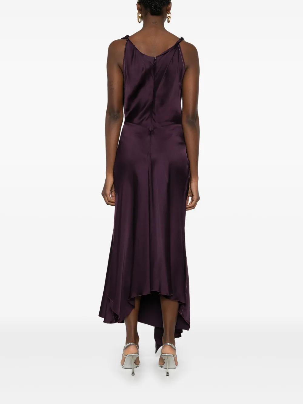 asymmetric draped maxi dress Product Image
