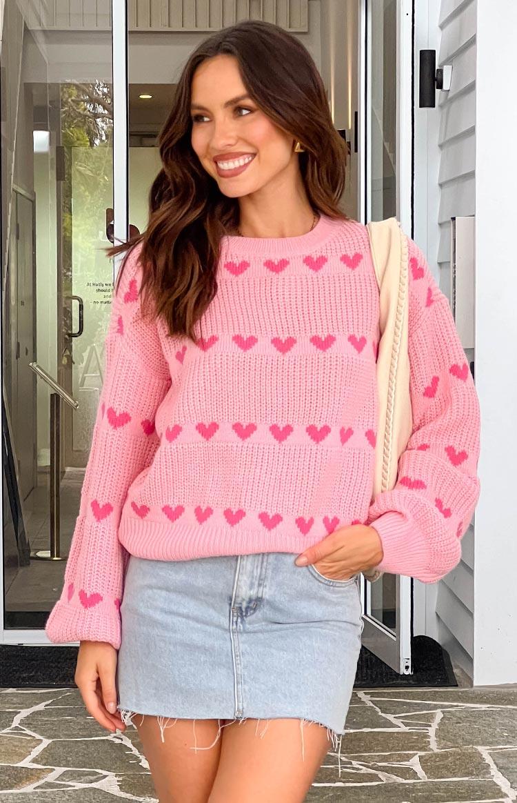 Lovey Pink Heart Stripe Jumper Baby Product Image