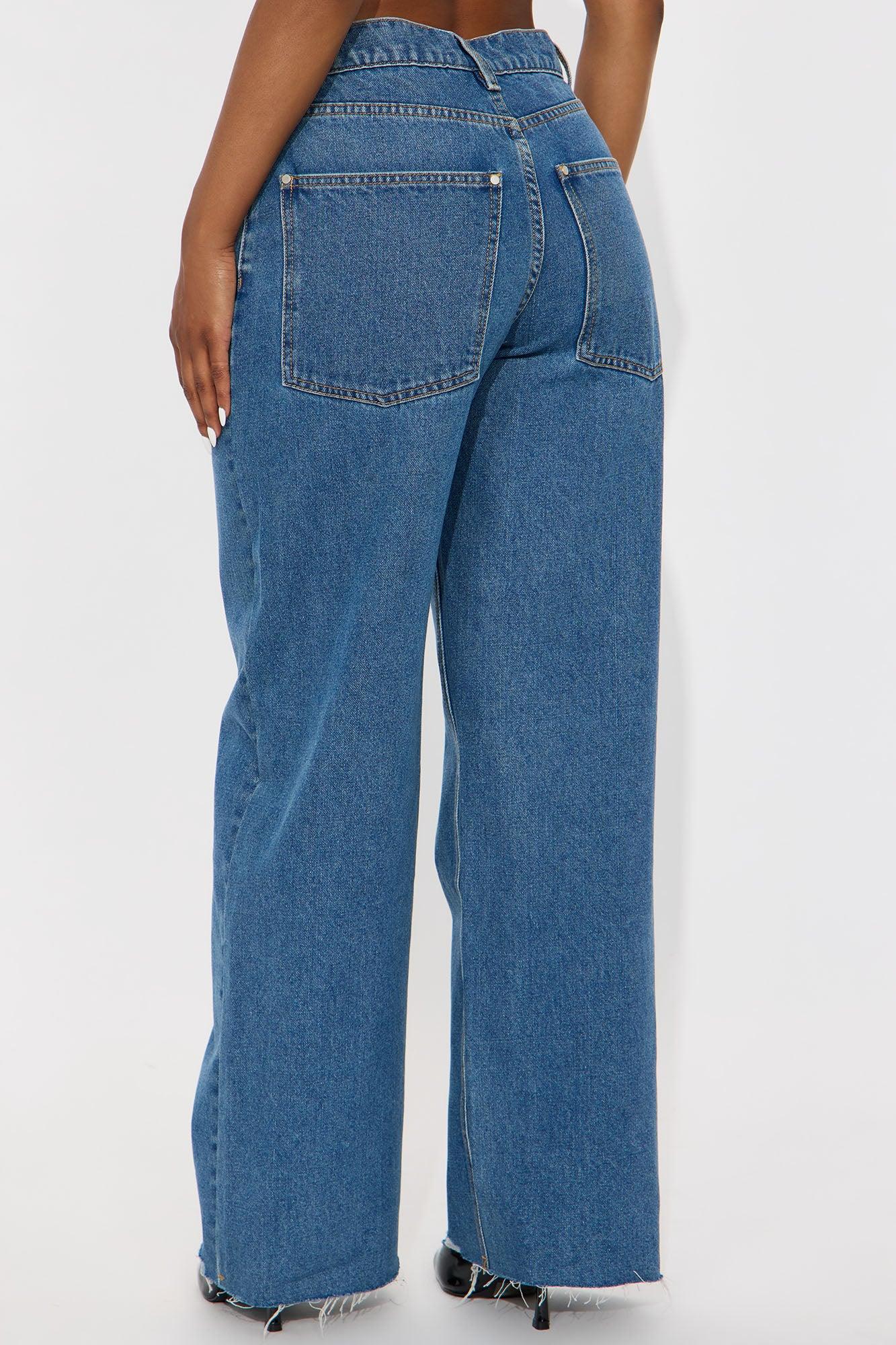 Timeless Straight Leg Dad Jeans - Medium Wash Female Product Image