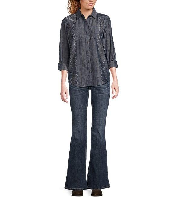Ariat Billie Jean Spread Collar Long Sleeve Button Front Shirt Product Image