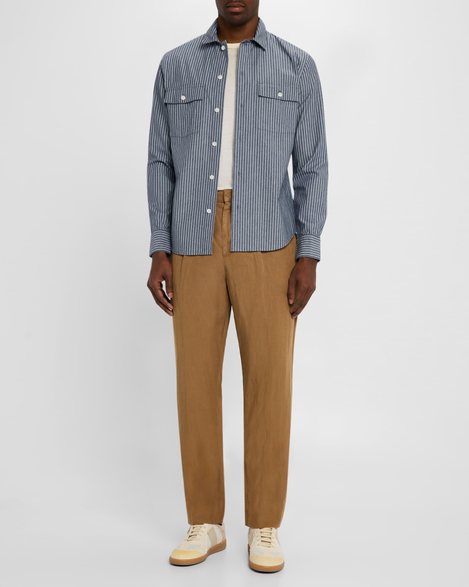 Men's Railroad Stripe Sport Shirt Product Image