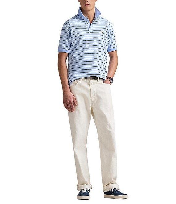 Polo Ralph Lauren Classic Fit Multi Stripe Soft Cotton Short Sleeve Polo Shirt Product Image