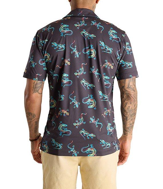 Chubbies Busy Lizard Short Sleeve Performance Polo Shirt Product Image