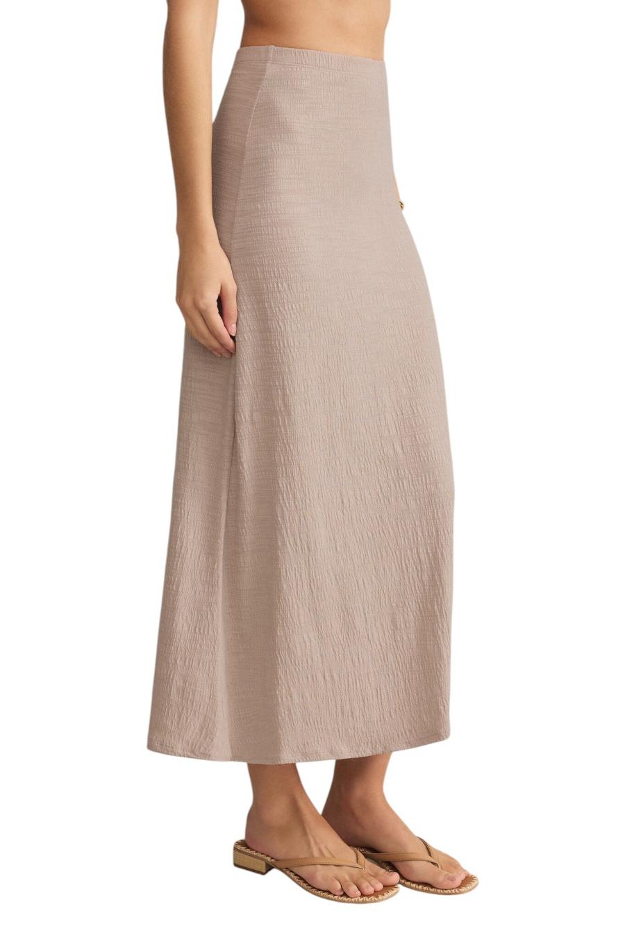 Delavine Textured Midi Skirt Product Image