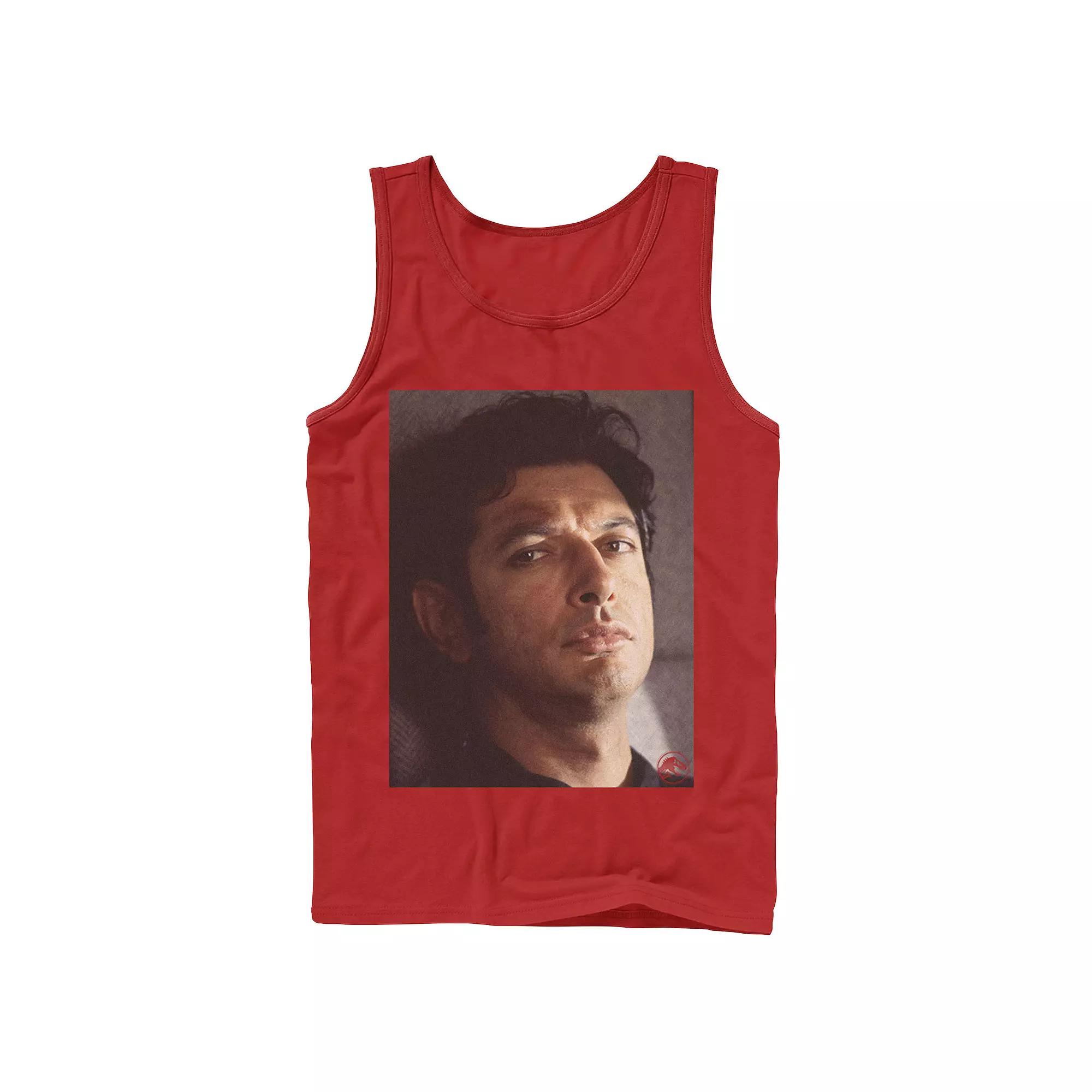 Men's Jurassic Park Jeff Goldblum Stare Tank Top,  Product Image