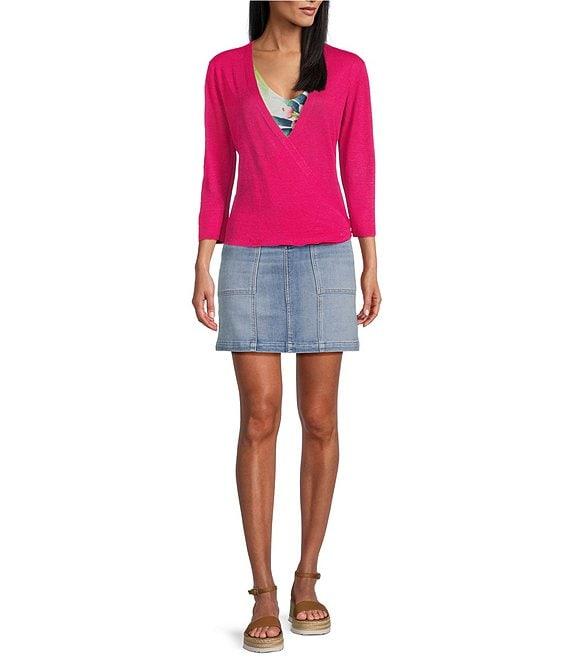 Tommy Bahama Open Front 3/4 Sleeve Cardigan Product Image