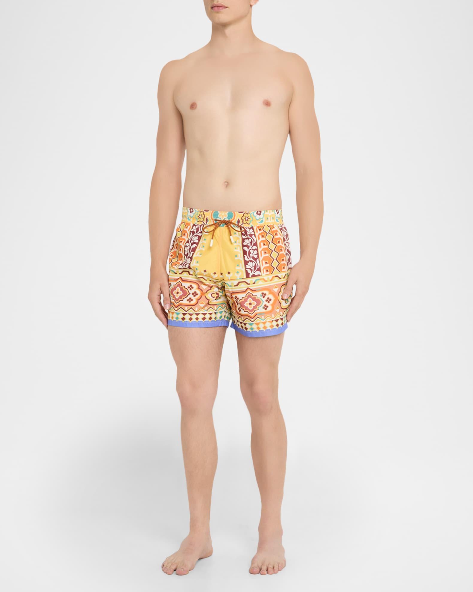 Men's Bold Floral Swim Trunks Product Image