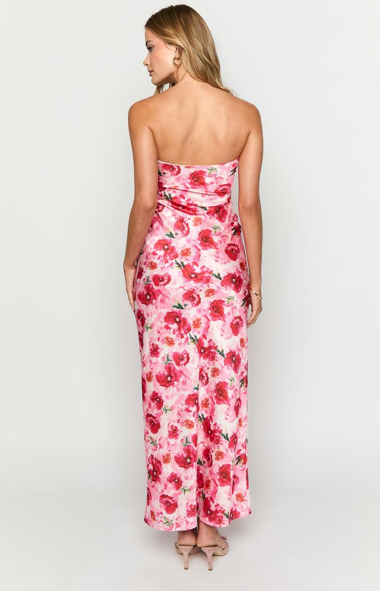 Ashley Pink Floral Formal Maxi Dress Baby Product Image