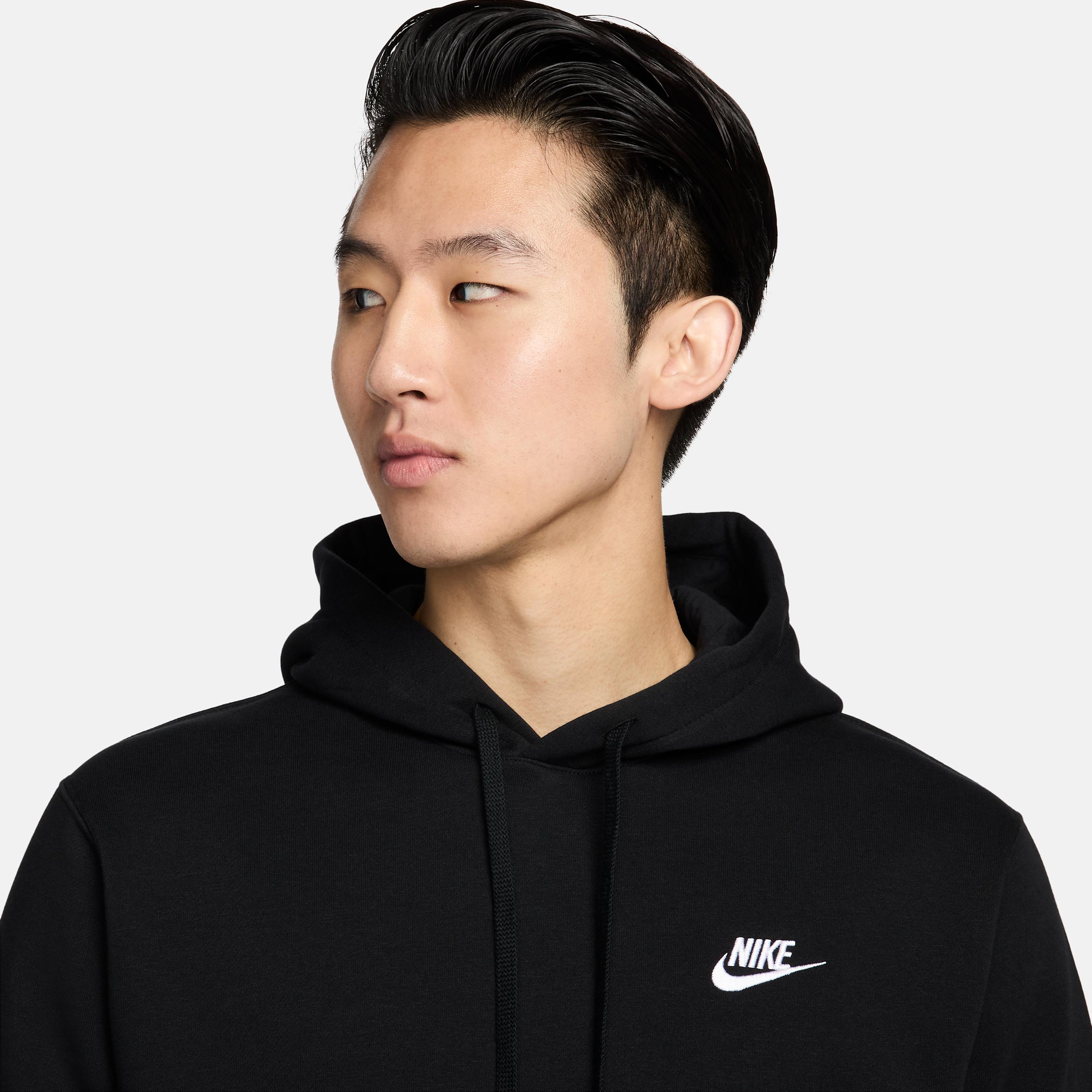 Mens Nike Sportswear Club Fleece Pullover Hoodie | BV2654-010 Product Image