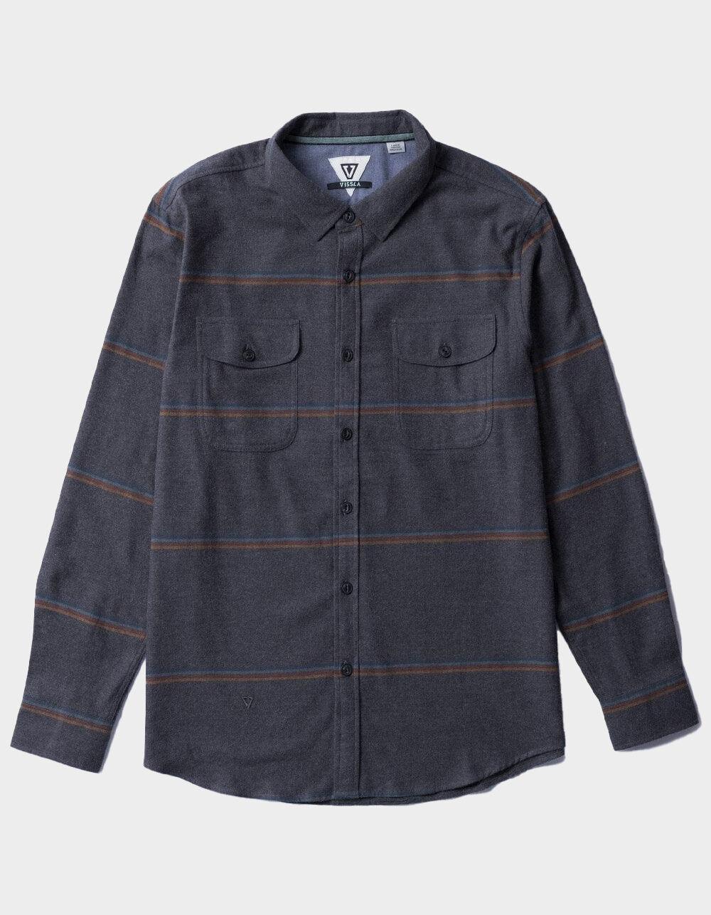VISSLA Central Coast Eco Mens Flannel - CHARCOAL HEATHER Product Image