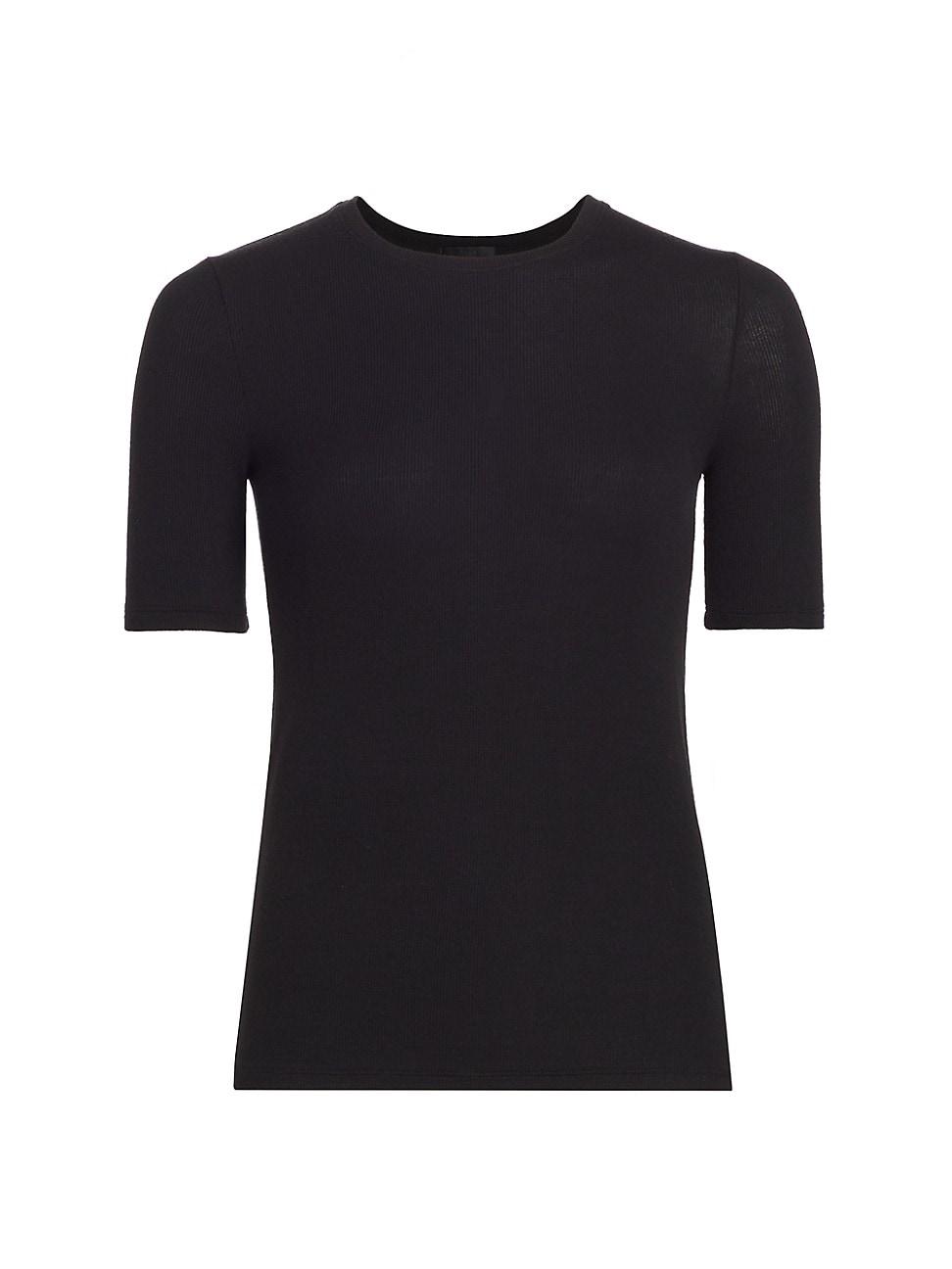 Womens Crewneck Fitted Top Product Image