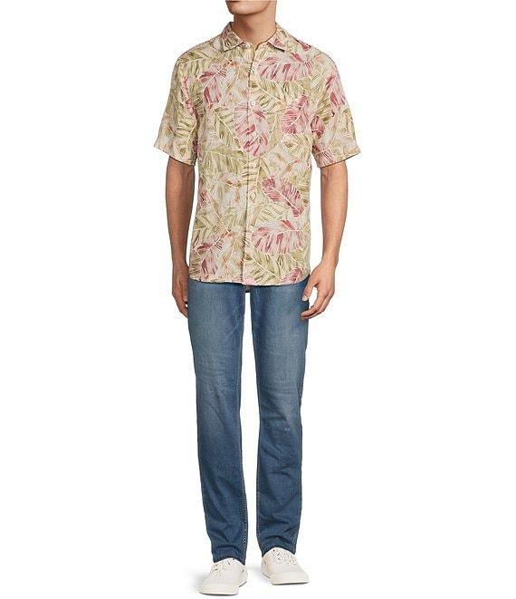 Tommy Bahama Sand Linen Villa Nueva Vines Short Sleeve Woven Shirt Product Image