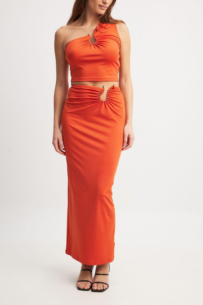 Buckle Detail Maxi Skirt Product Image