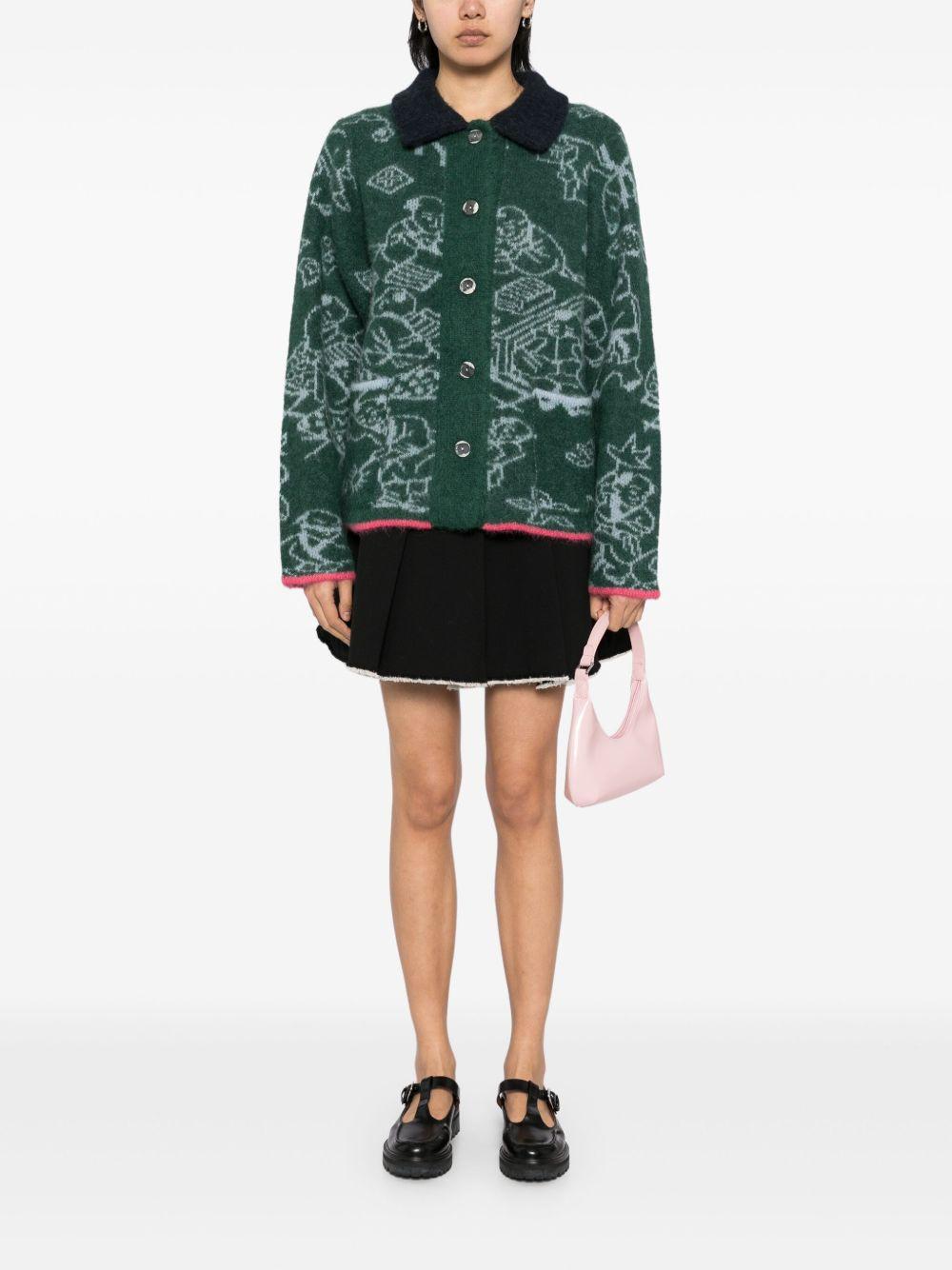 jacquard cardigan Product Image