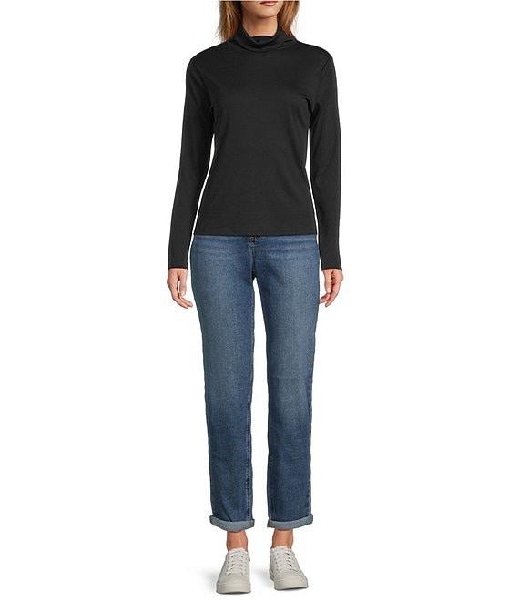 L.L.Bean Pima Cotton Long Sleeve Knit Turtleneck Product Image