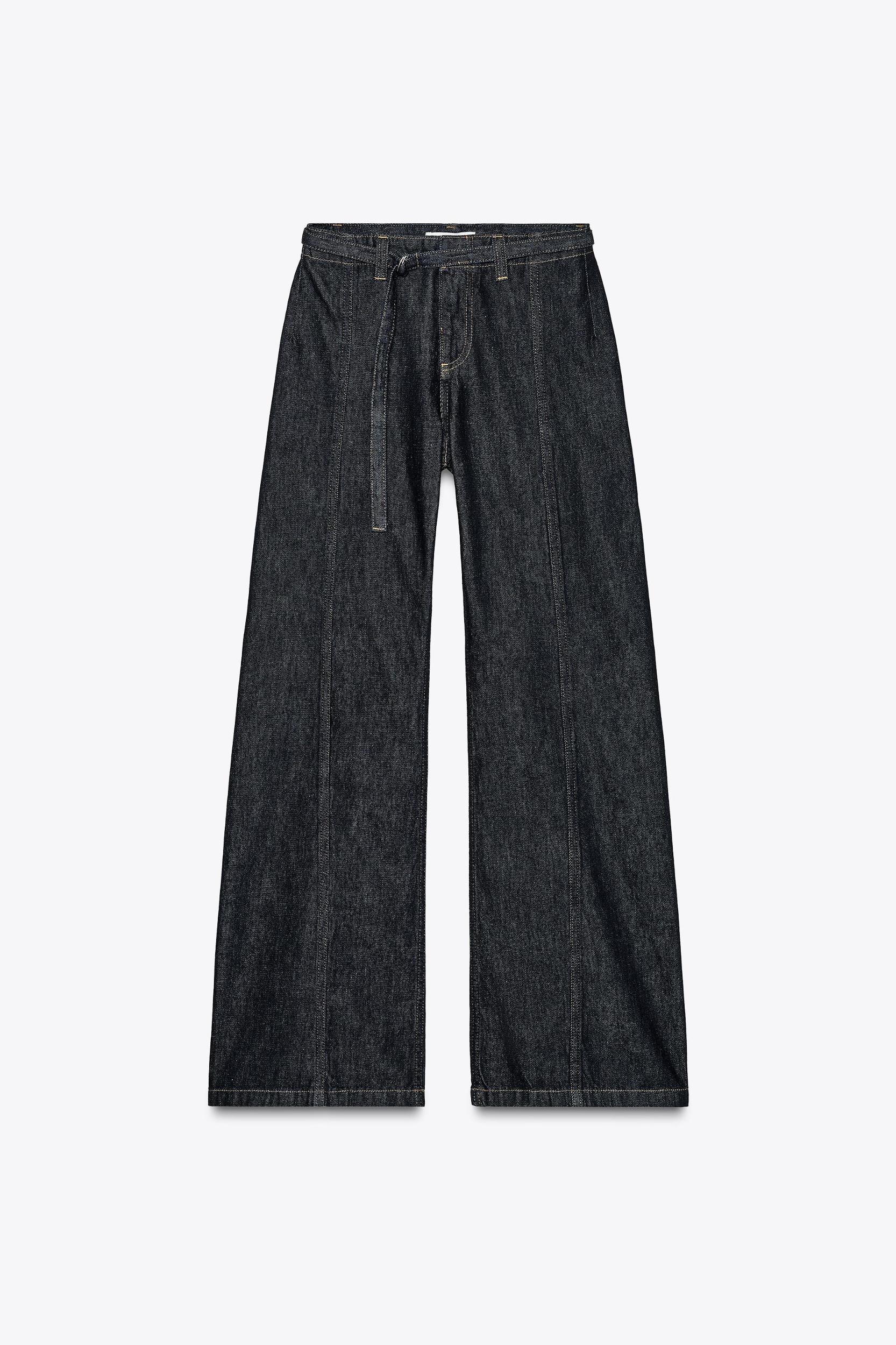 Z1975 HIGH RISE BELTED BOOTCUT JEANS Product Image