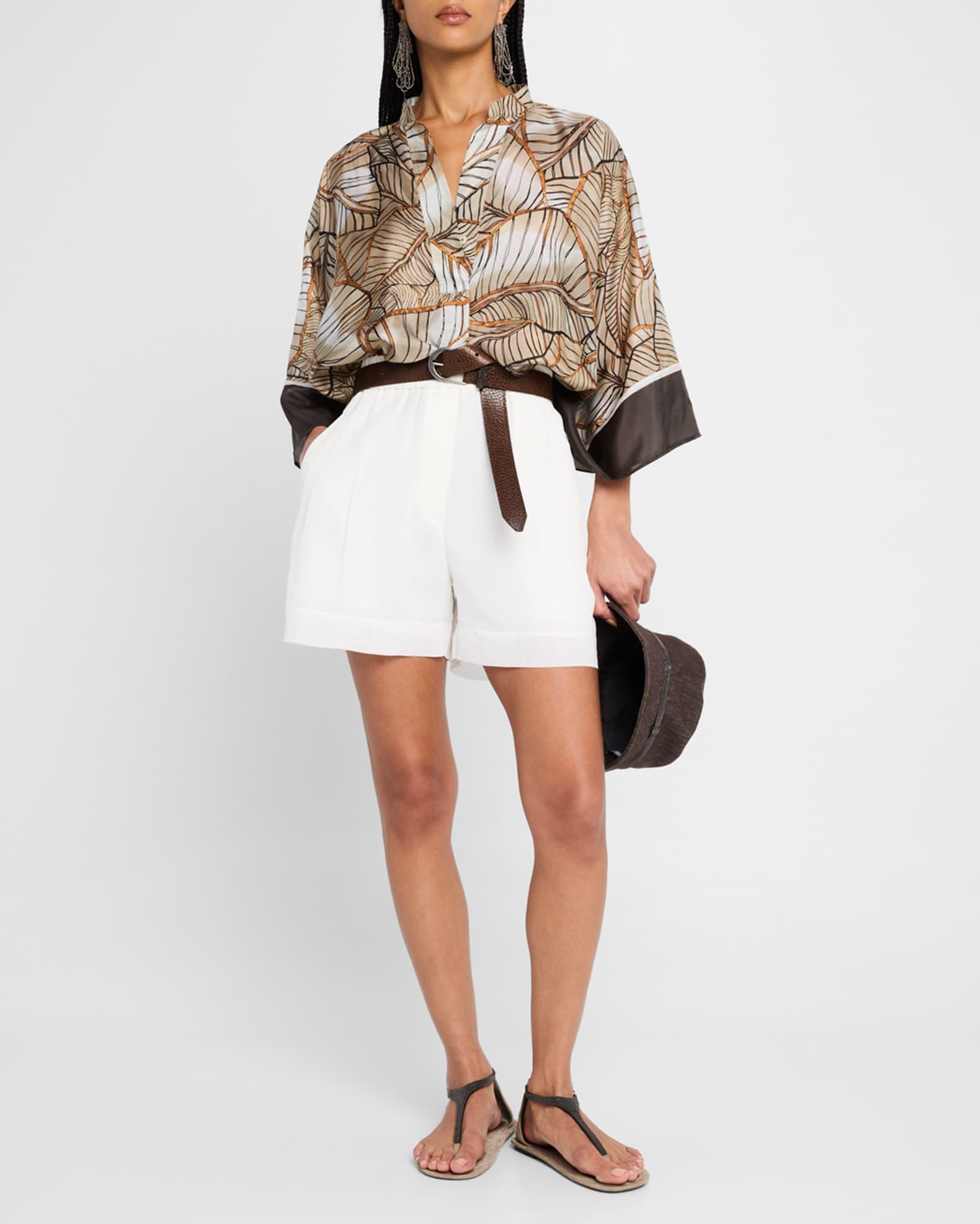 Pull-Up Cotton Gauze Shorts Product Image