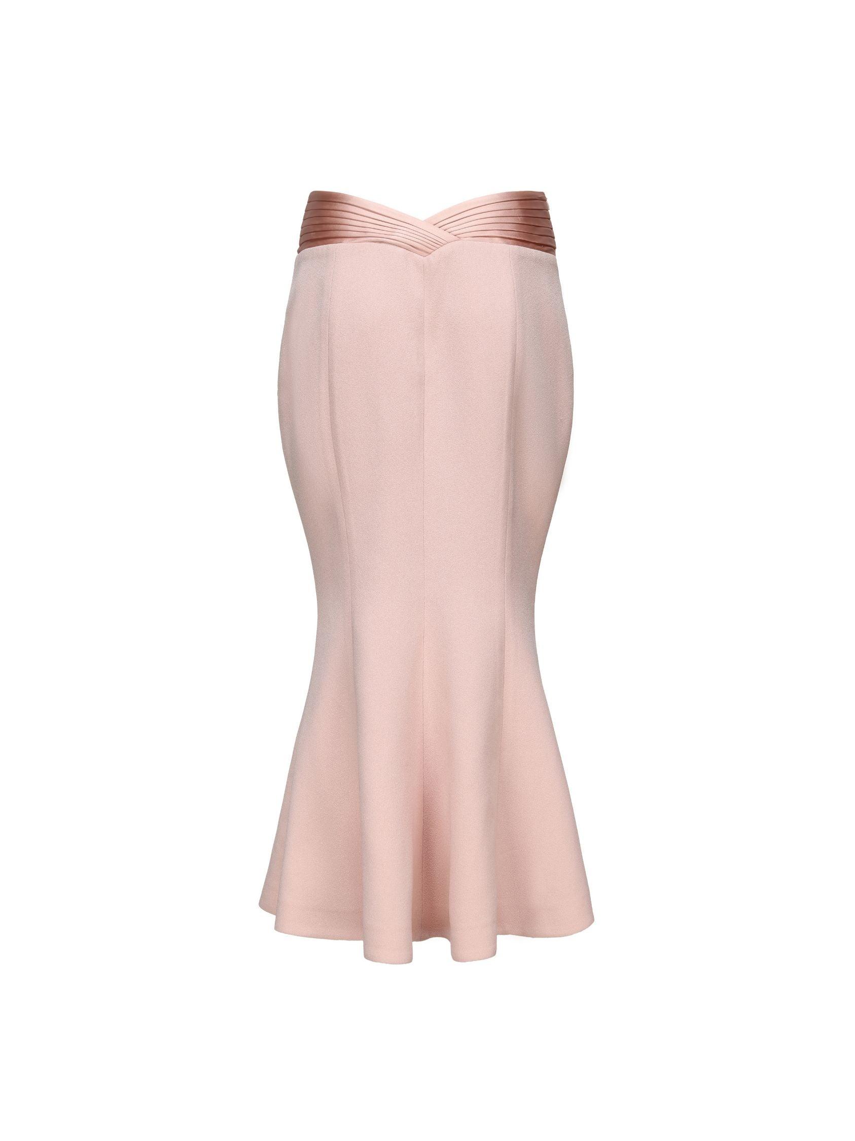 Belle Satin Skirt (Light Pink) (Final Sale) Product Image