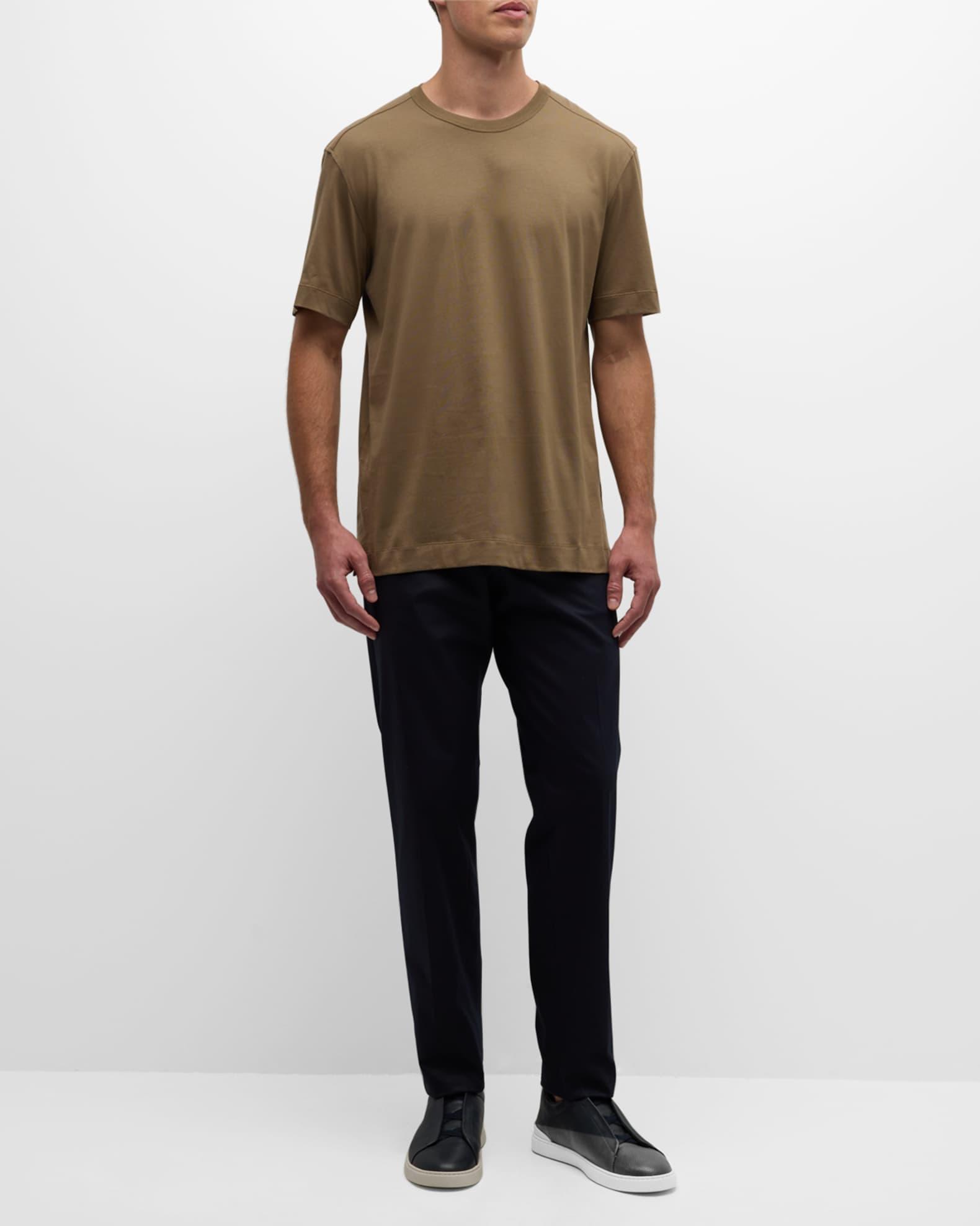 Men's Pure Cotton Crewneck T-Shirt Product Image