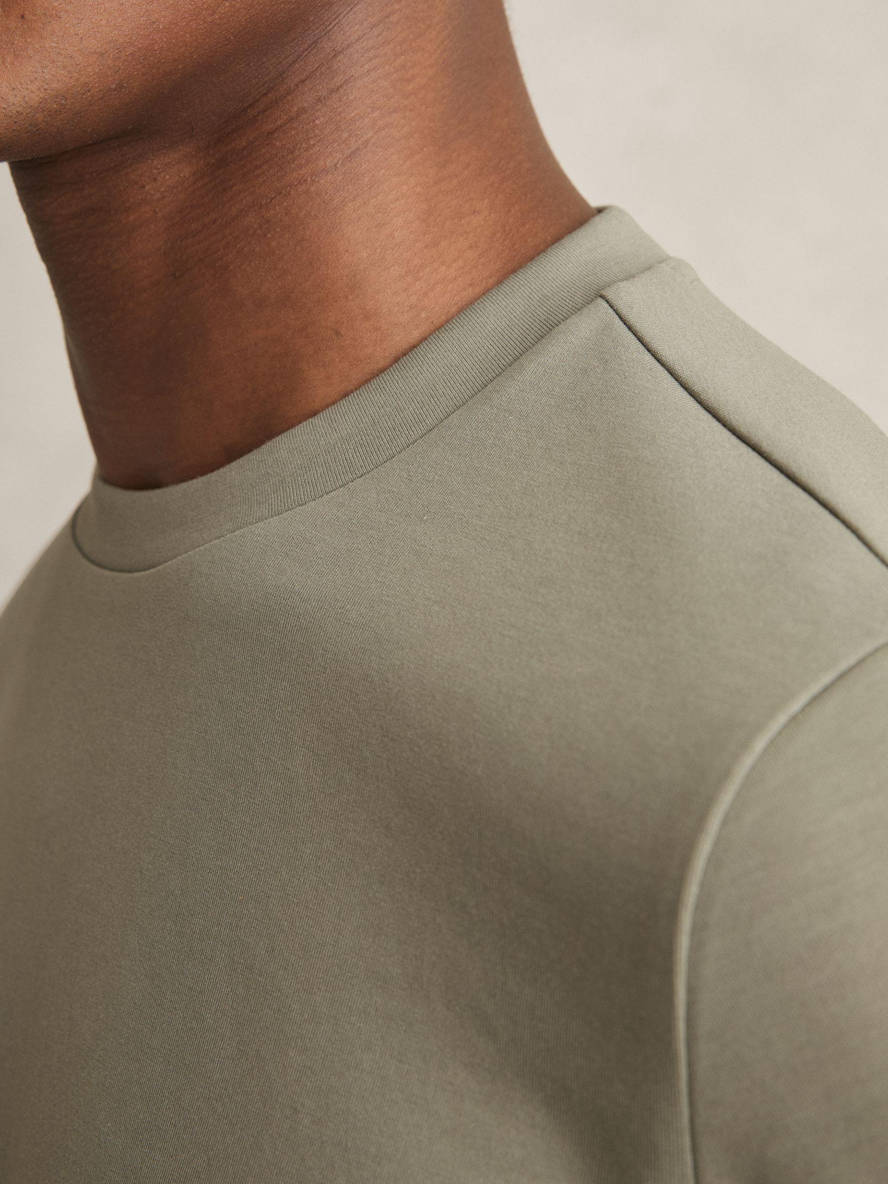 Interlock-Jersey Crew-Neck T-Shirt in Sage Product Image
