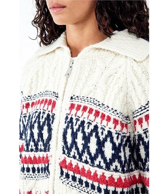 BDG Urban Outfitters Long Sleeve Fairisle Cardigan Product Image