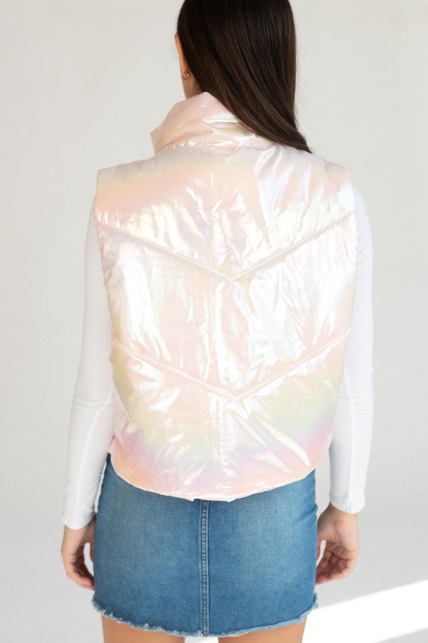 Iridescent Puffer Vest Product Image