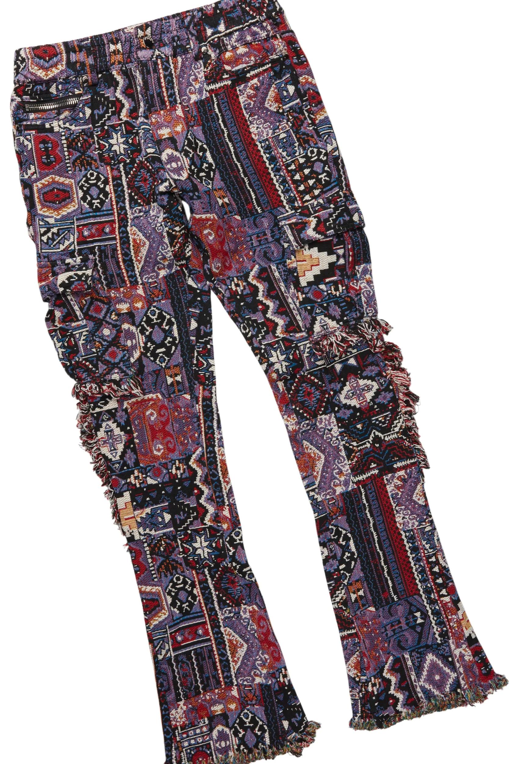 Lake White/Purple T-Shirt/Tapestry Jean Bundle Male Product Image