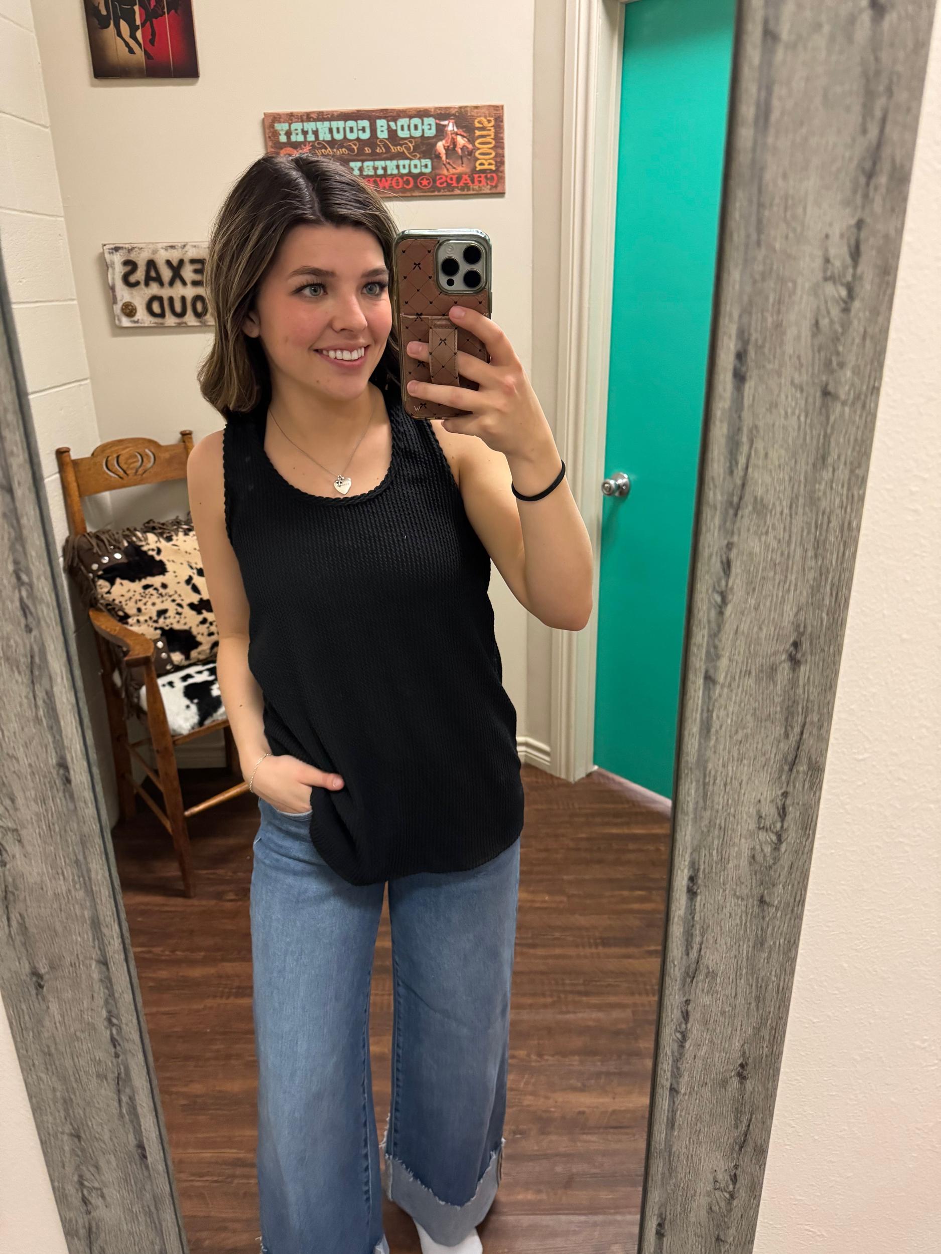 Kick Back Racer Back Full Length Tanks - 4 Colors Product Image