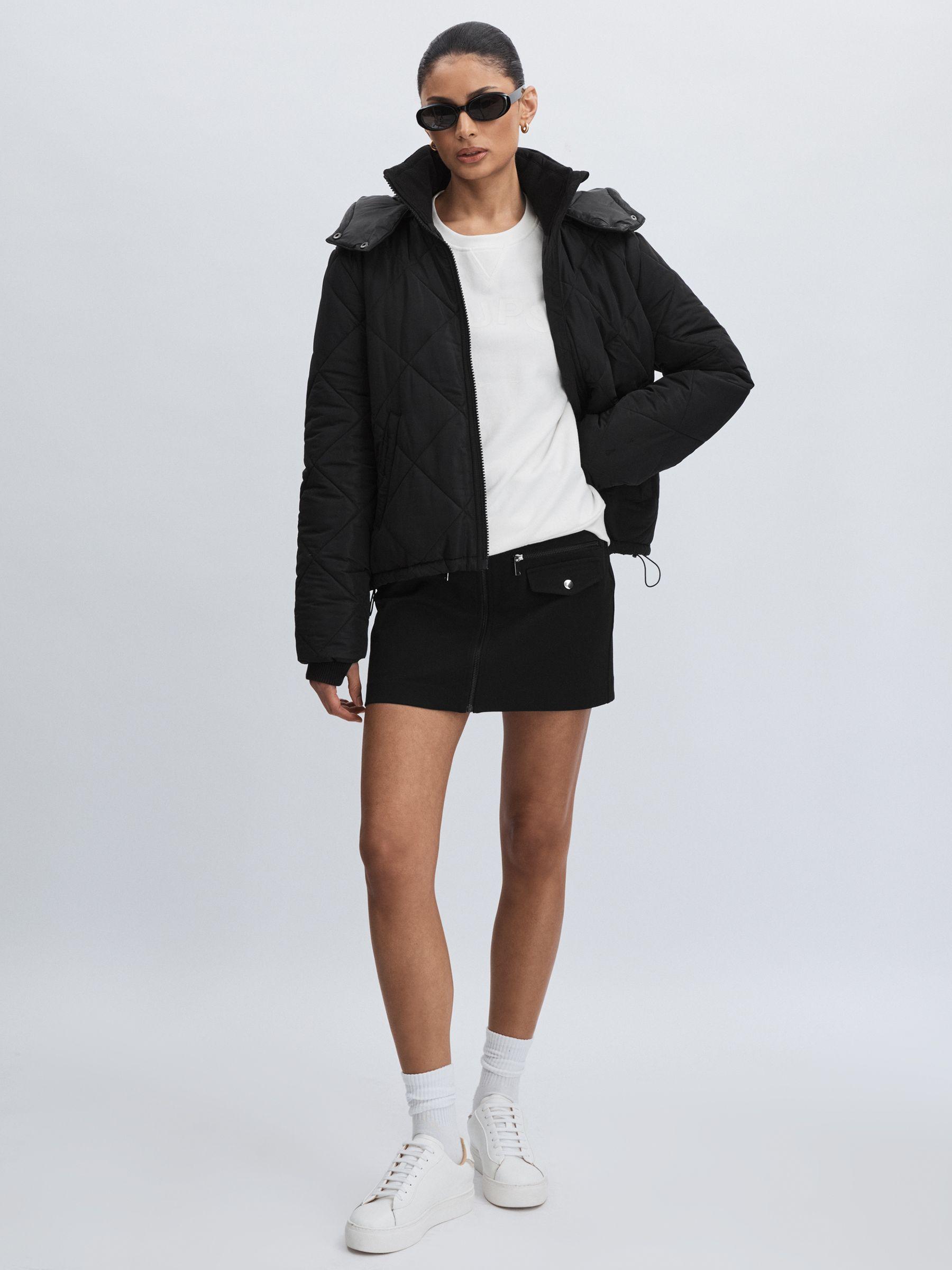 The Upside Hooded Puffer Coat in Black Product Image