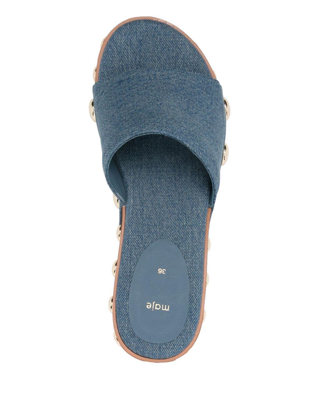 65mm denim sandals  Product Image
