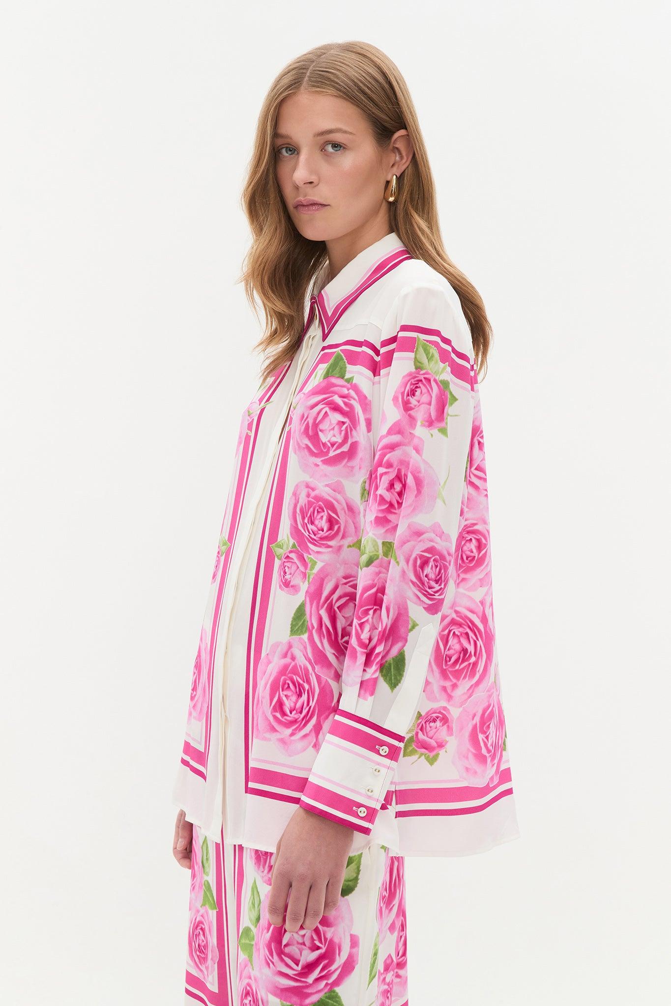 Atomic Silk Shirt-BLUE SHIBORI / 4 Product Image