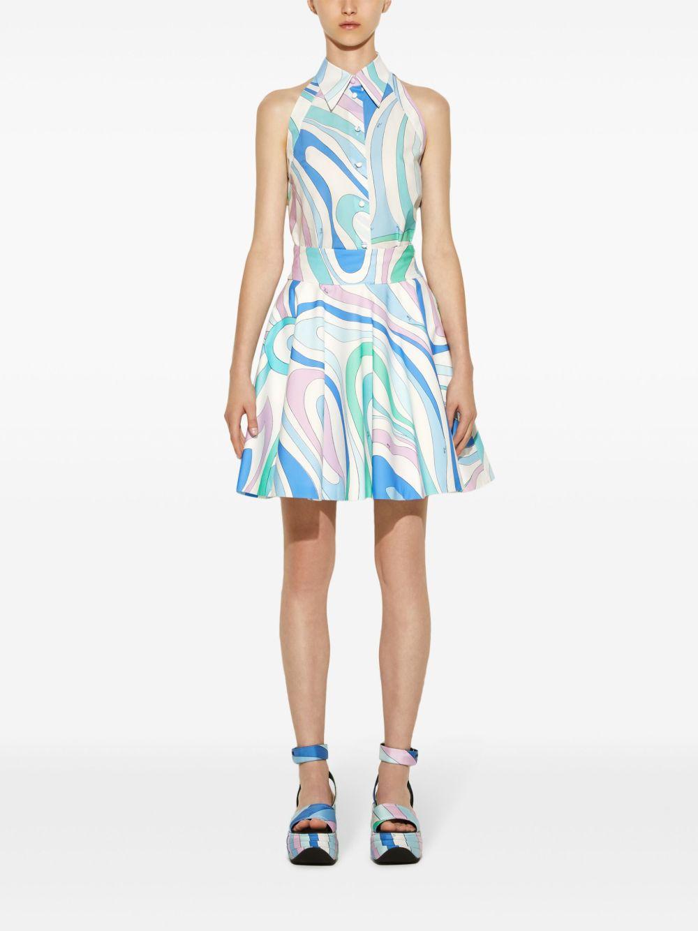 Marmo-print A-line miniskirt Product Image