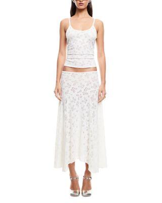 Lace Handkerchief Hem Skirt Product Image