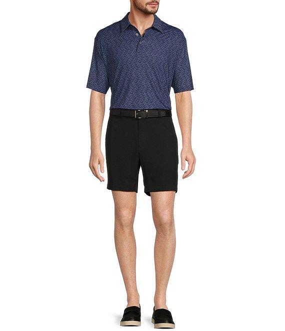 Roundtree & Yorke 7#double; Mid Rise Flat Front Performance Shorts Product Image