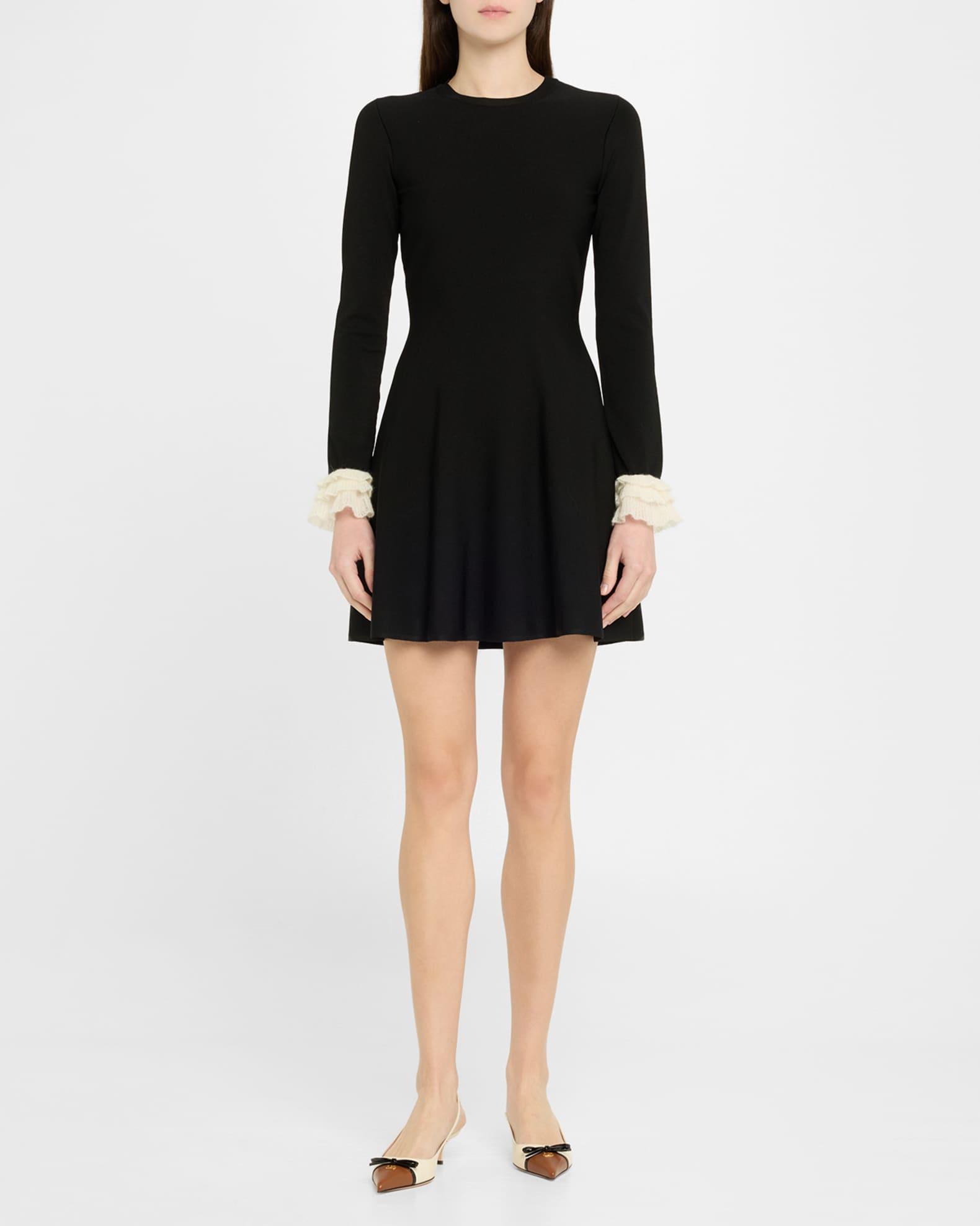 VLOGO Pointed Slingback Leather Kitten Pumps Product Image