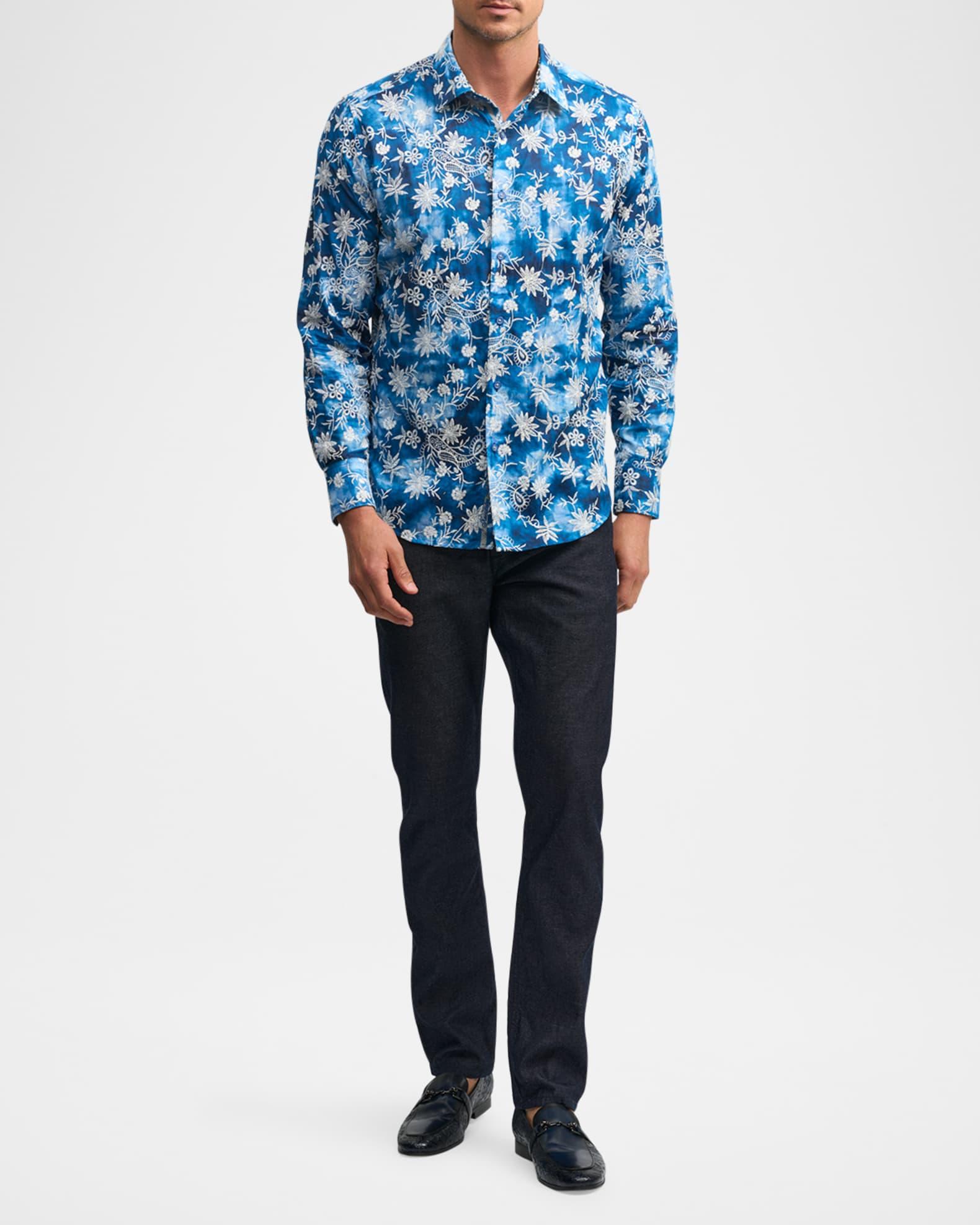 Mens Superior Floral Paisley Sport Shirt Product Image
