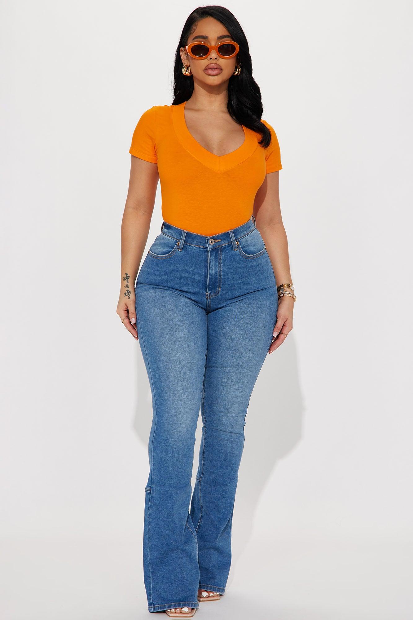 Not On My Level Top - Orange Product Image