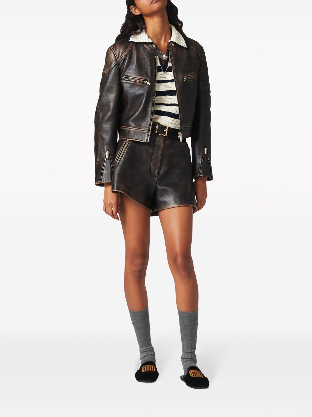 striped knitted polo shirt Product Image