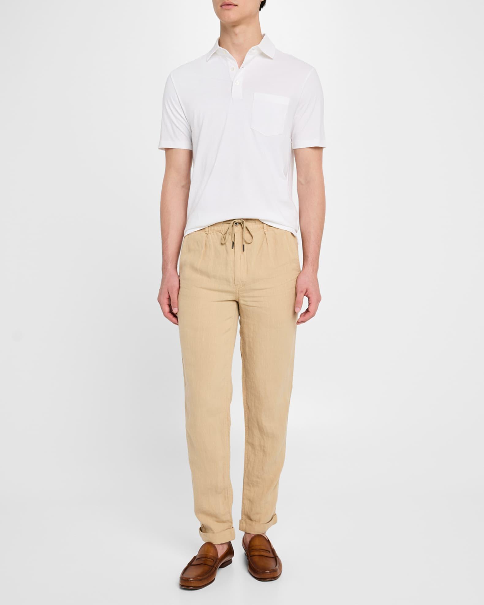 Mens Standard-Fit Lisle Polo Shirt Product Image