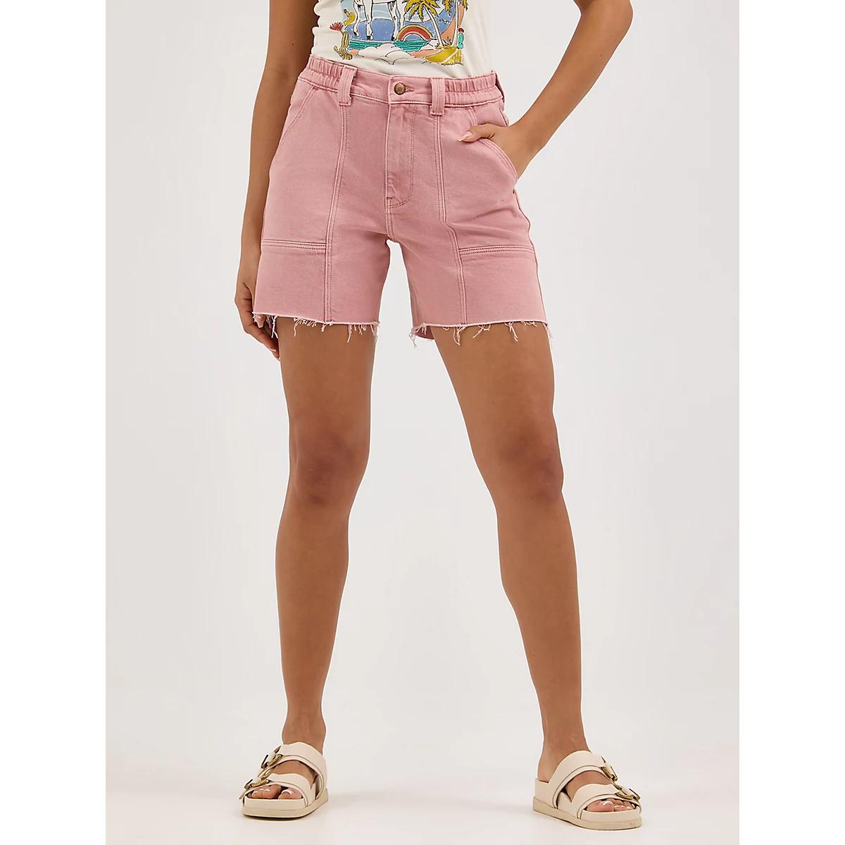 Women's High Rise Carpenter Short | Women's SHORTS & SKIRTS | Wrangler® Product Image