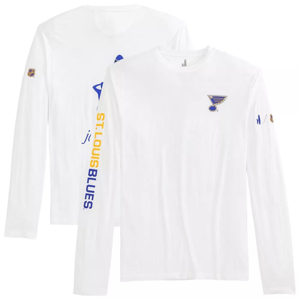 Men's johnnie-O White St. Louis Blues Adam Long Sleeve T-Shirt,  Product Image