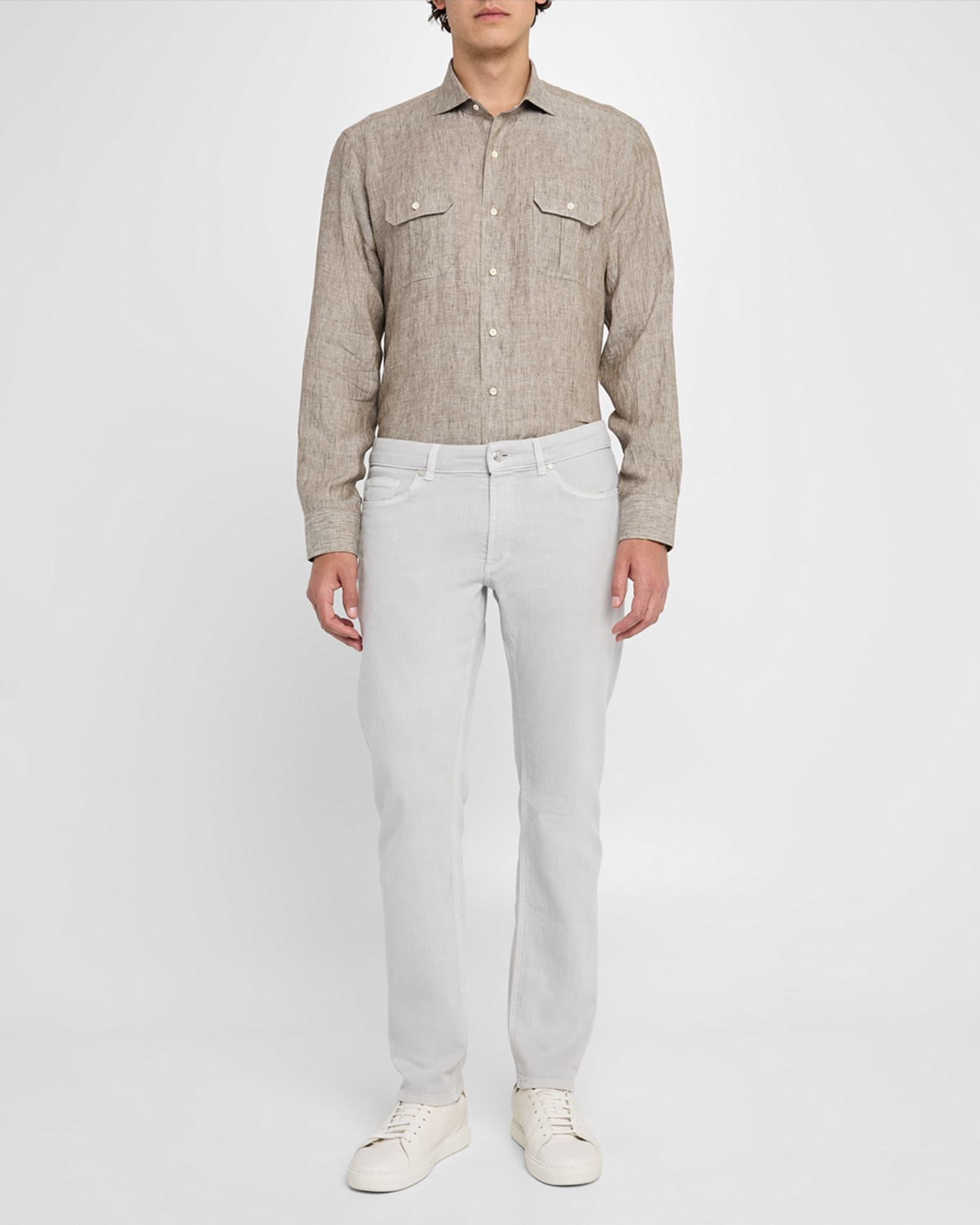 Men's Positano Linen Double-Pocket Sport Shirt Product Image