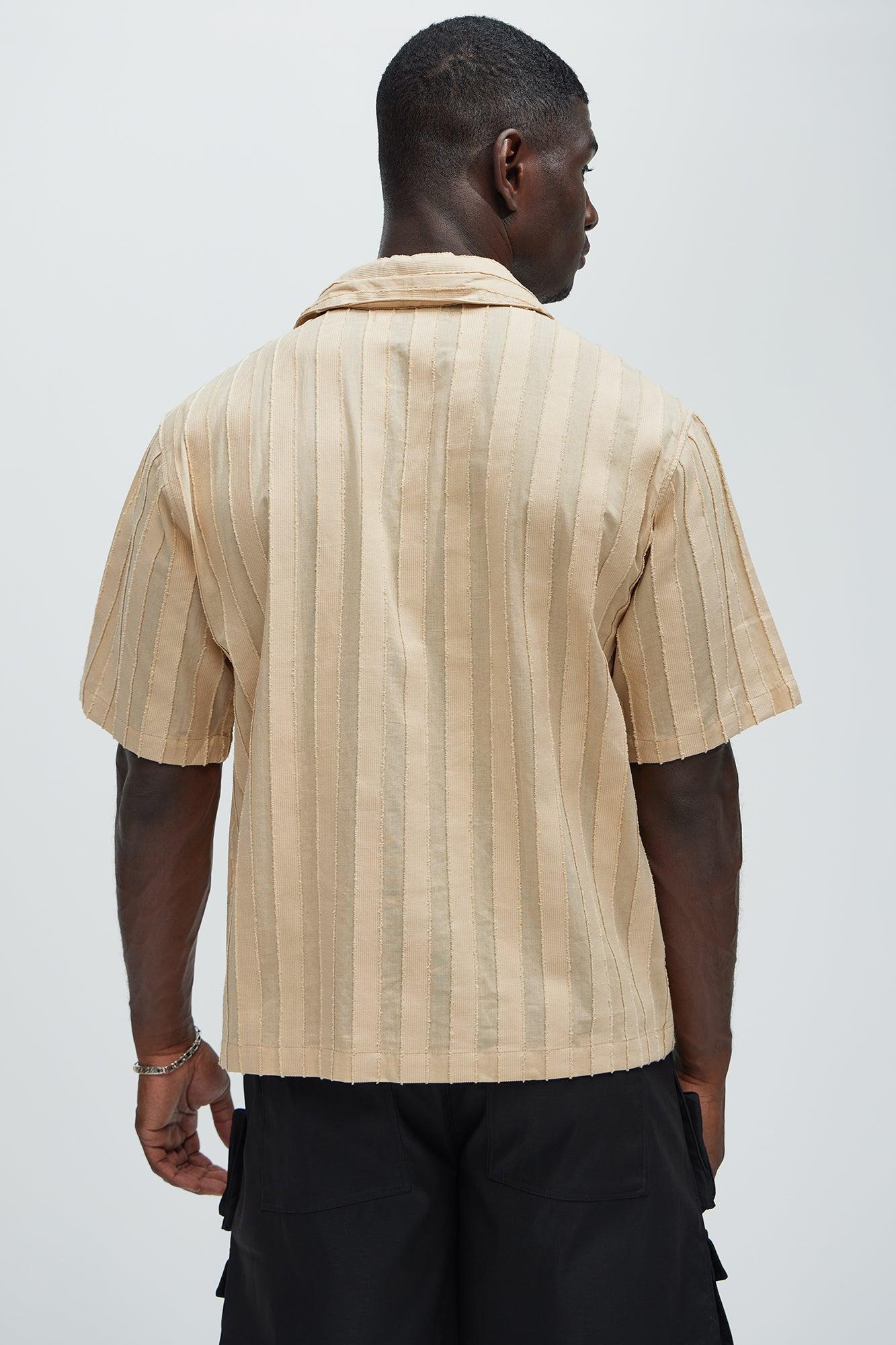 Charles Striped Shirt - Cream Product Image