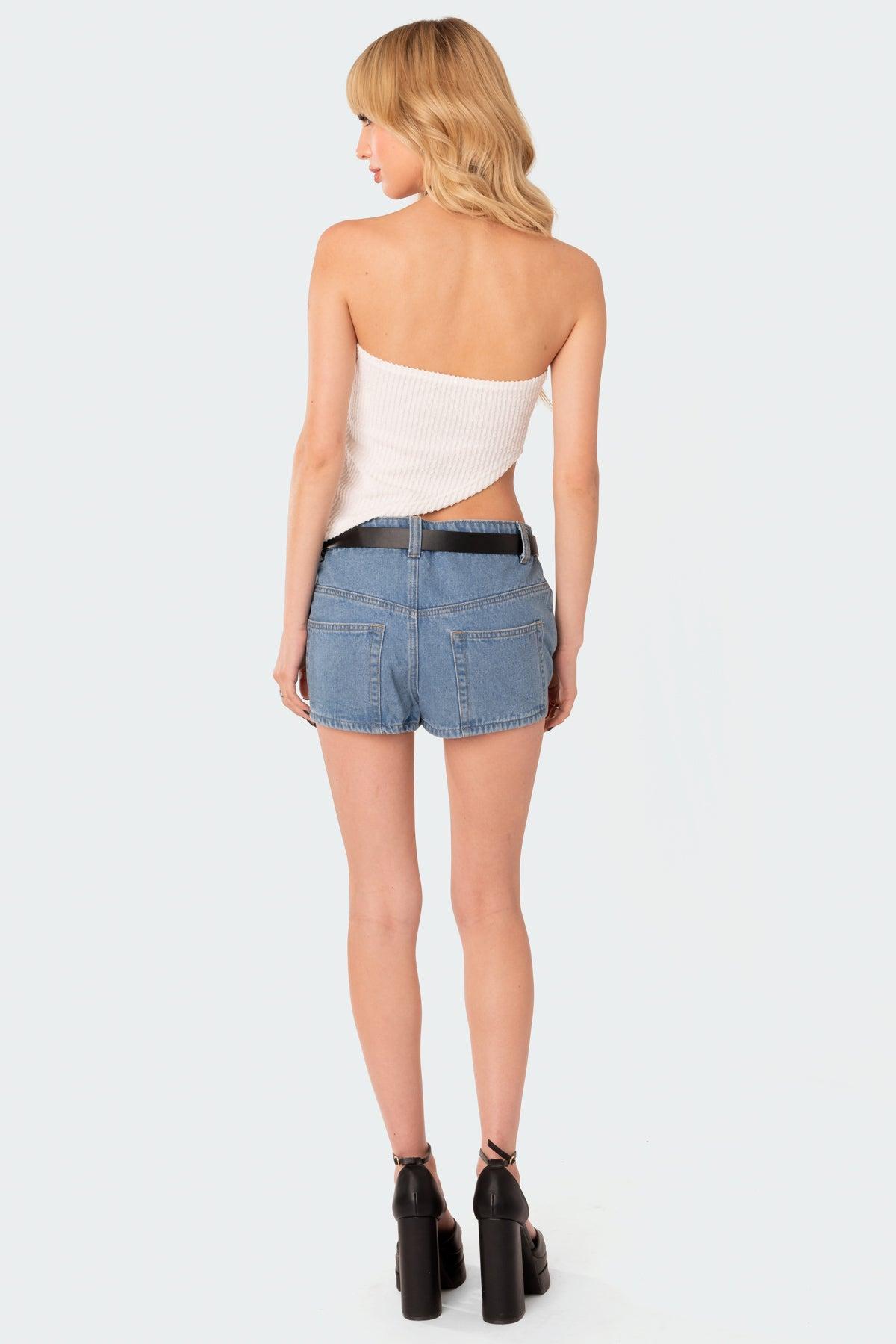 Heidi Textured Knit Asymmetric Top Product Image