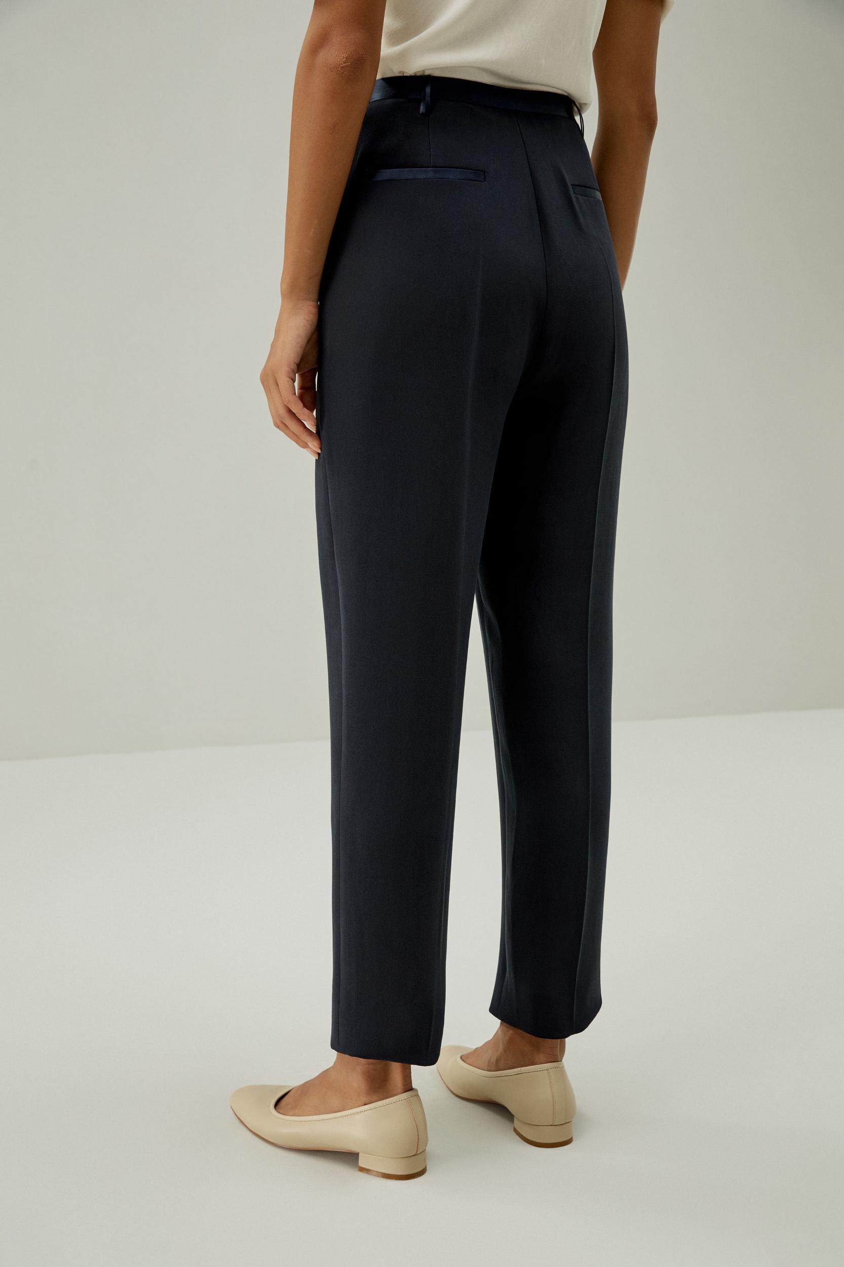 Sophisticated Slim-Fit Adjustable Ankle Pants Product Image