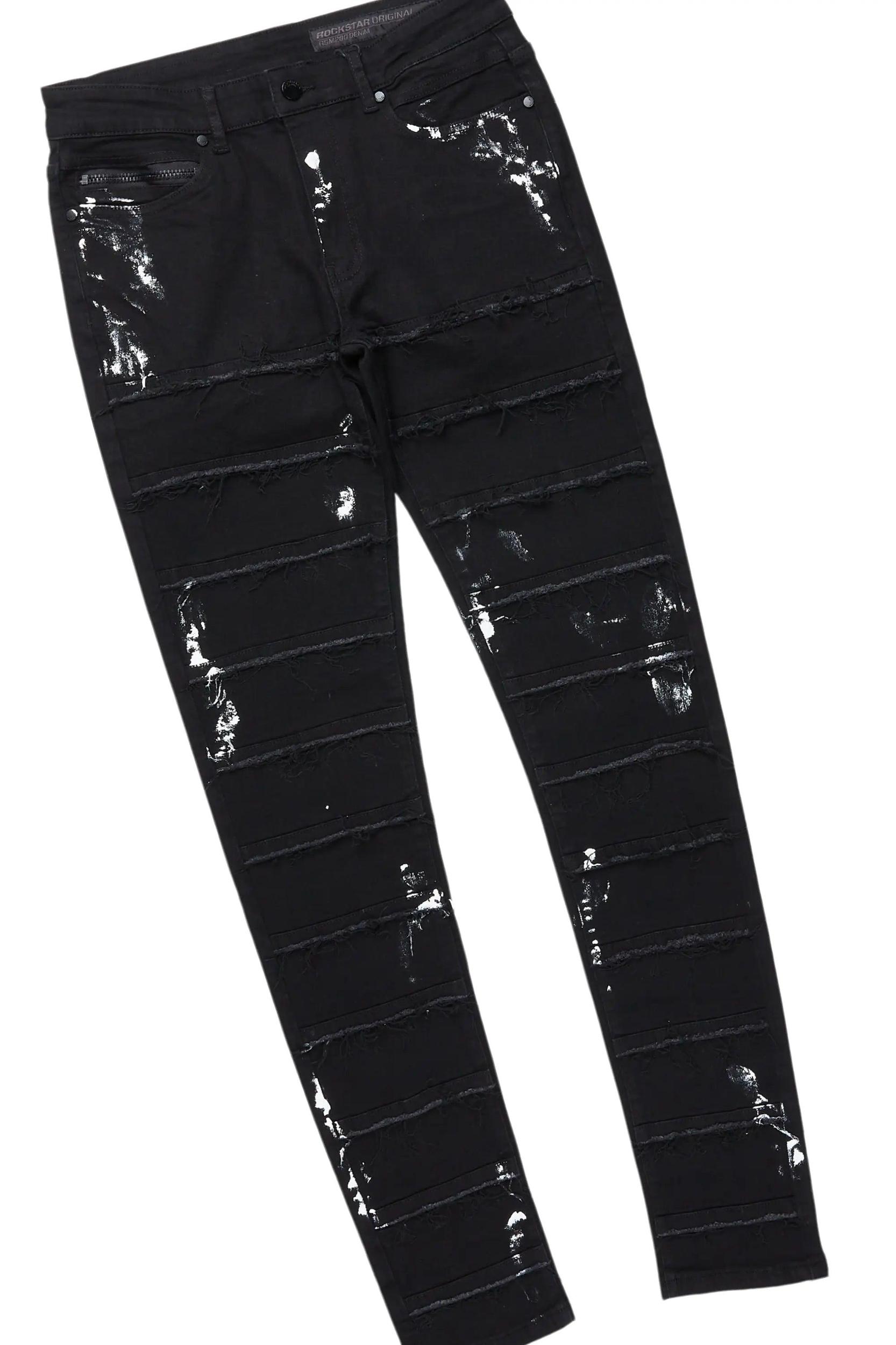 Tally Black/White Hoodie/Slim Fit Jean Bundle Male Product Image