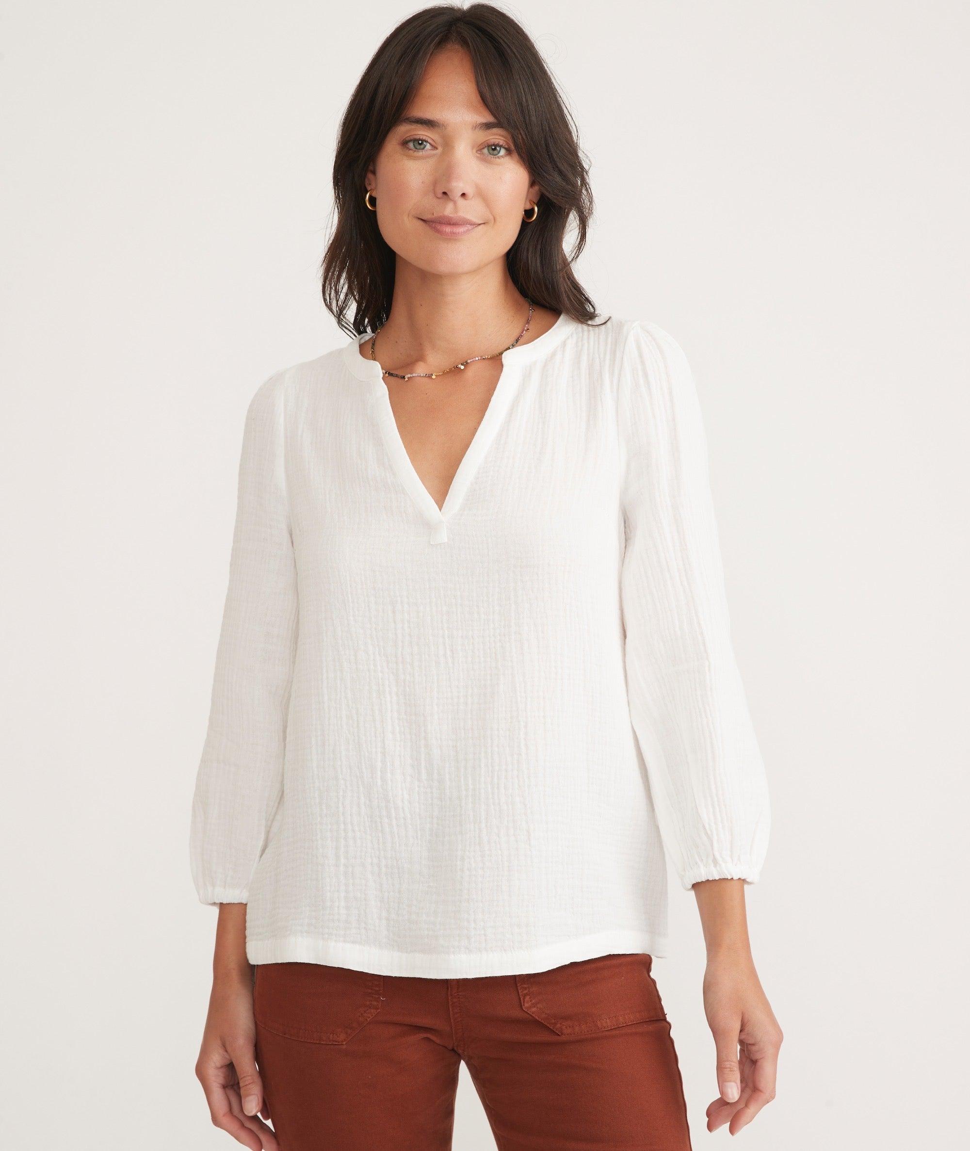 Jamie Banded Collar Top Product Image