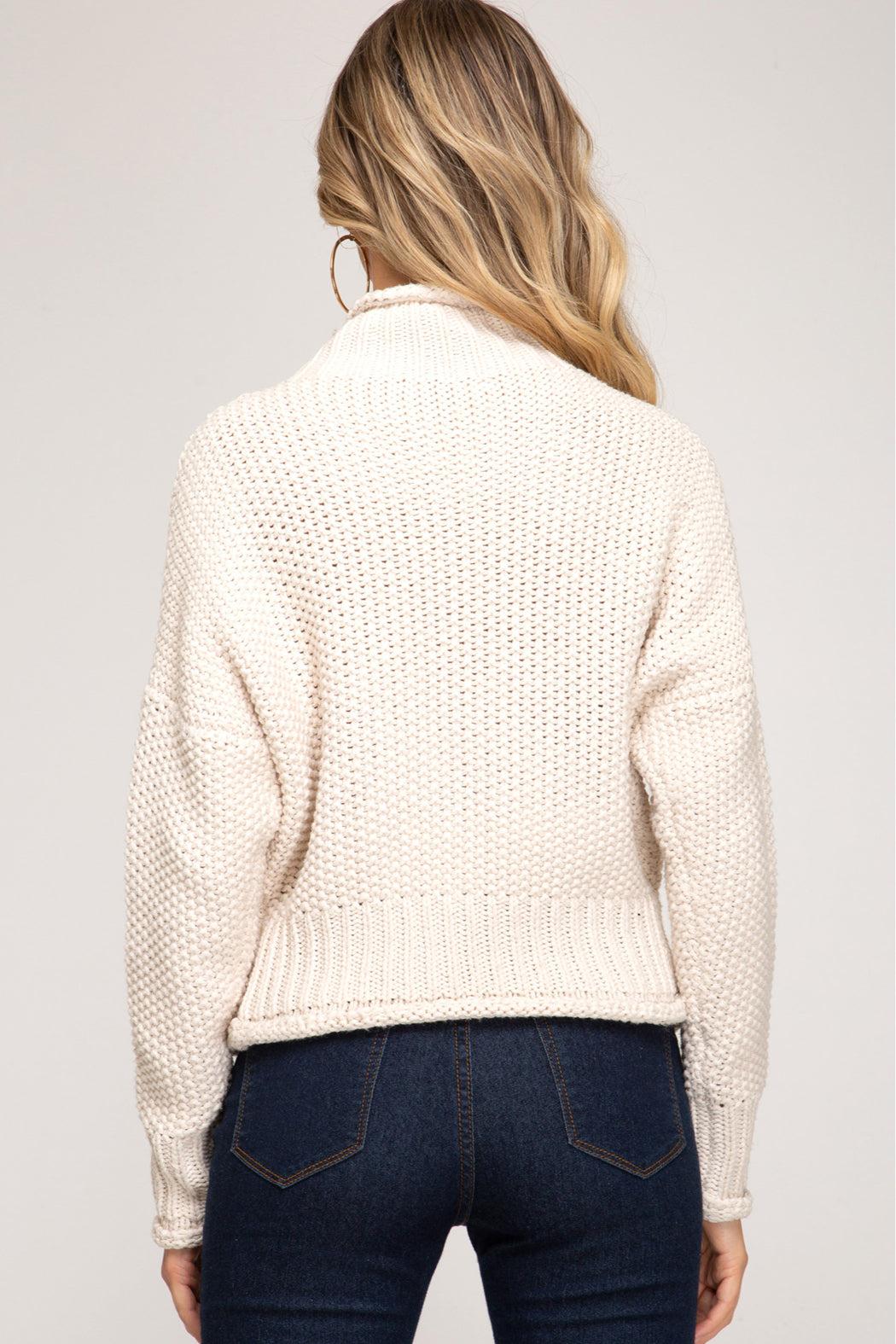 Chunky Turtleneck Sweater Product Image